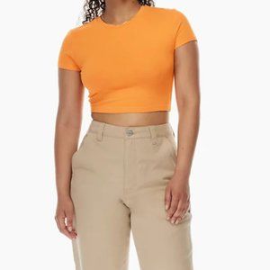 Aritzia TnaCHILL™ Ortiz Cropped T-Shirt in Burnt Orange